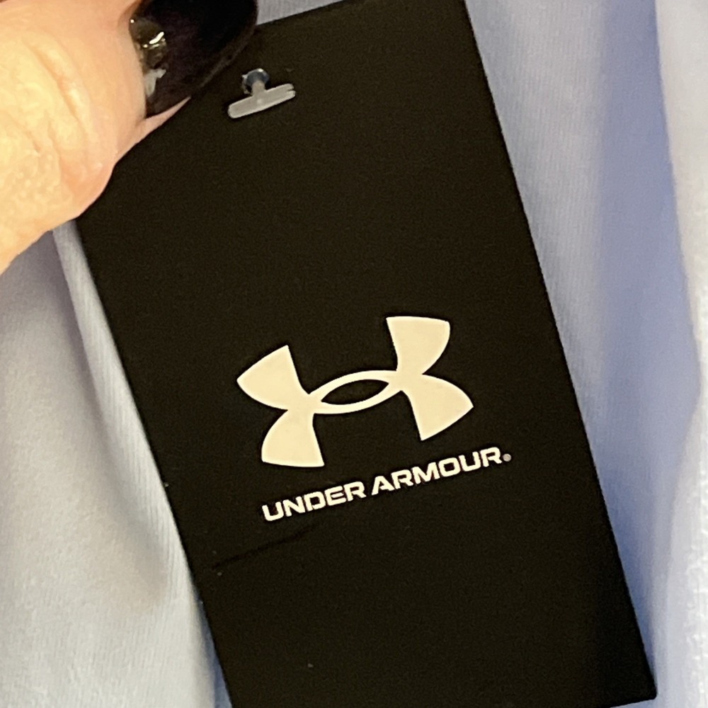 Under Amour UA Launch Pro Half Zip Pullover‎ Womens XL Light Blue Performance - Picture 4 of 11